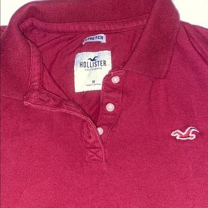 Burgundy Hollister Polo Shirt